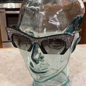 Miu Miu Rasoir Rock Crystal Cat Eye Sunglasses